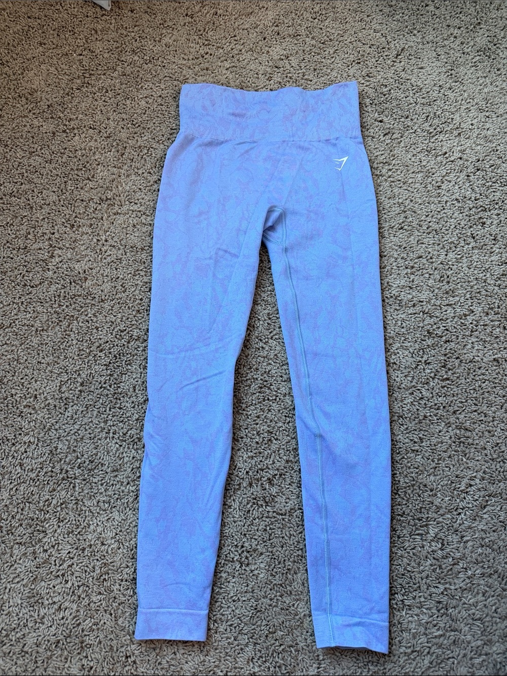 Gymshark Lavender camo print High-Waist Seamless Leggings
